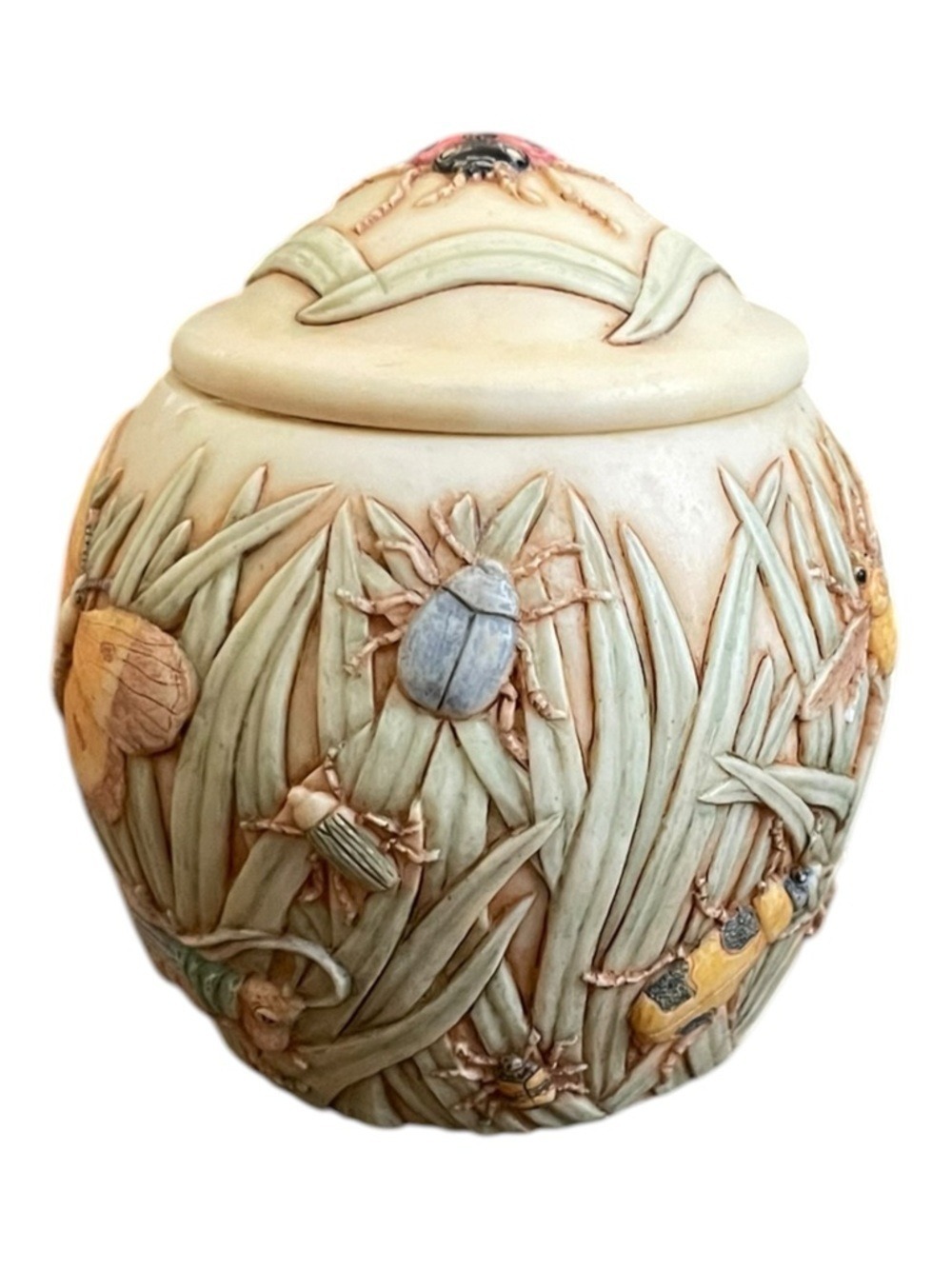 Vintage Harmony Kingdom Jardinia “Summer Memories” Lidded Intricate Cachepot